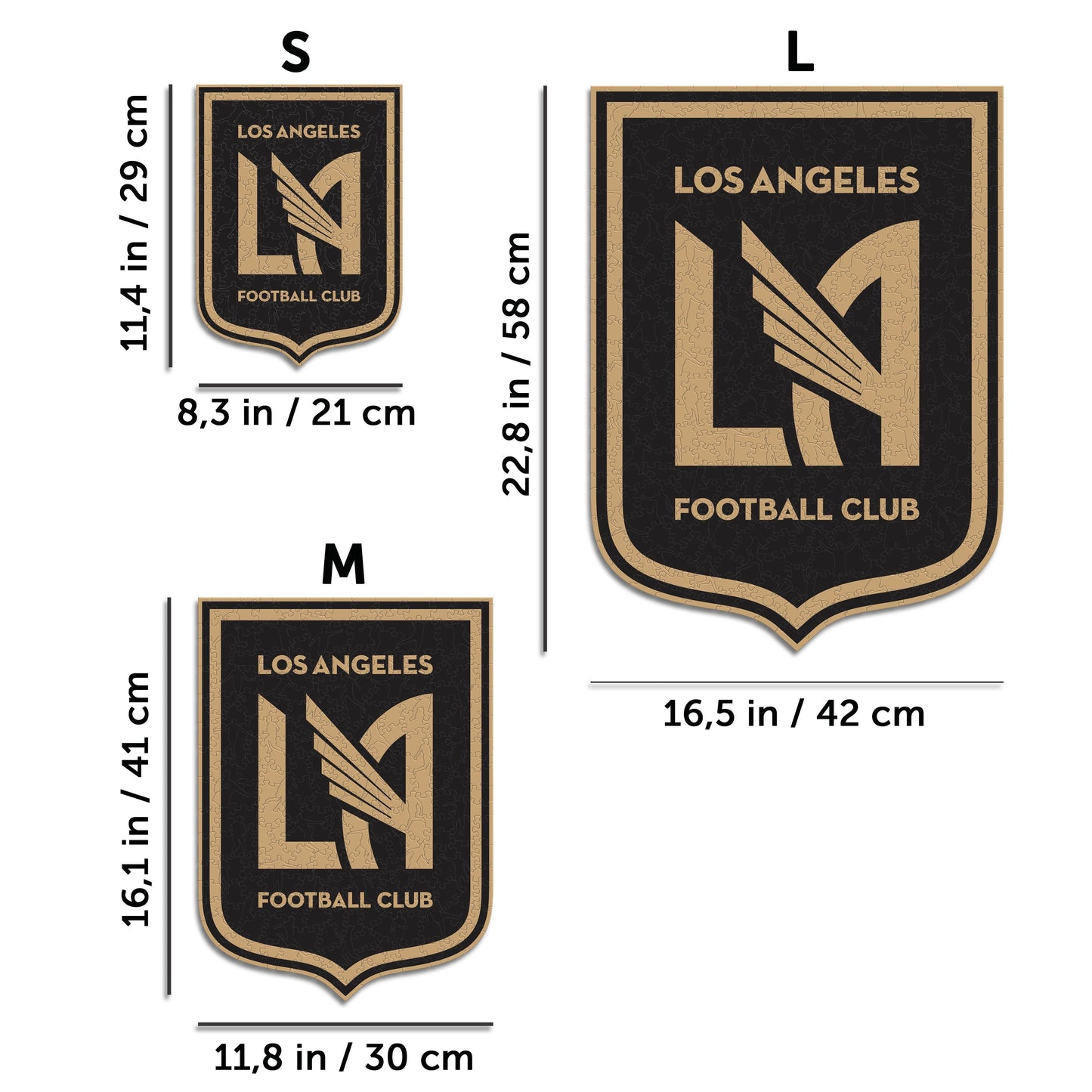 Los Angeles FC® Crest - Wooden Puzzle