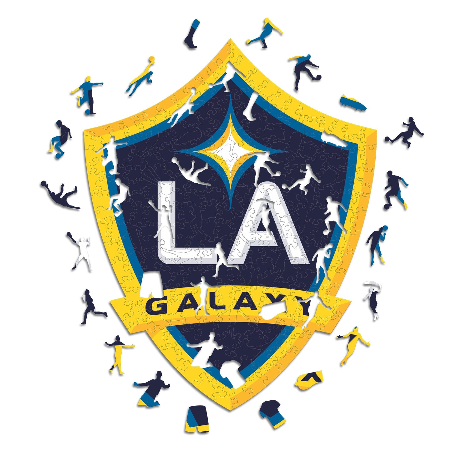LA Galaxy® Crest - Wooden Puzzle