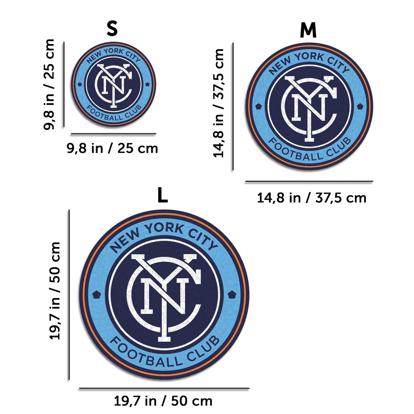 New York City FC® Crest - Wooden Puzzle