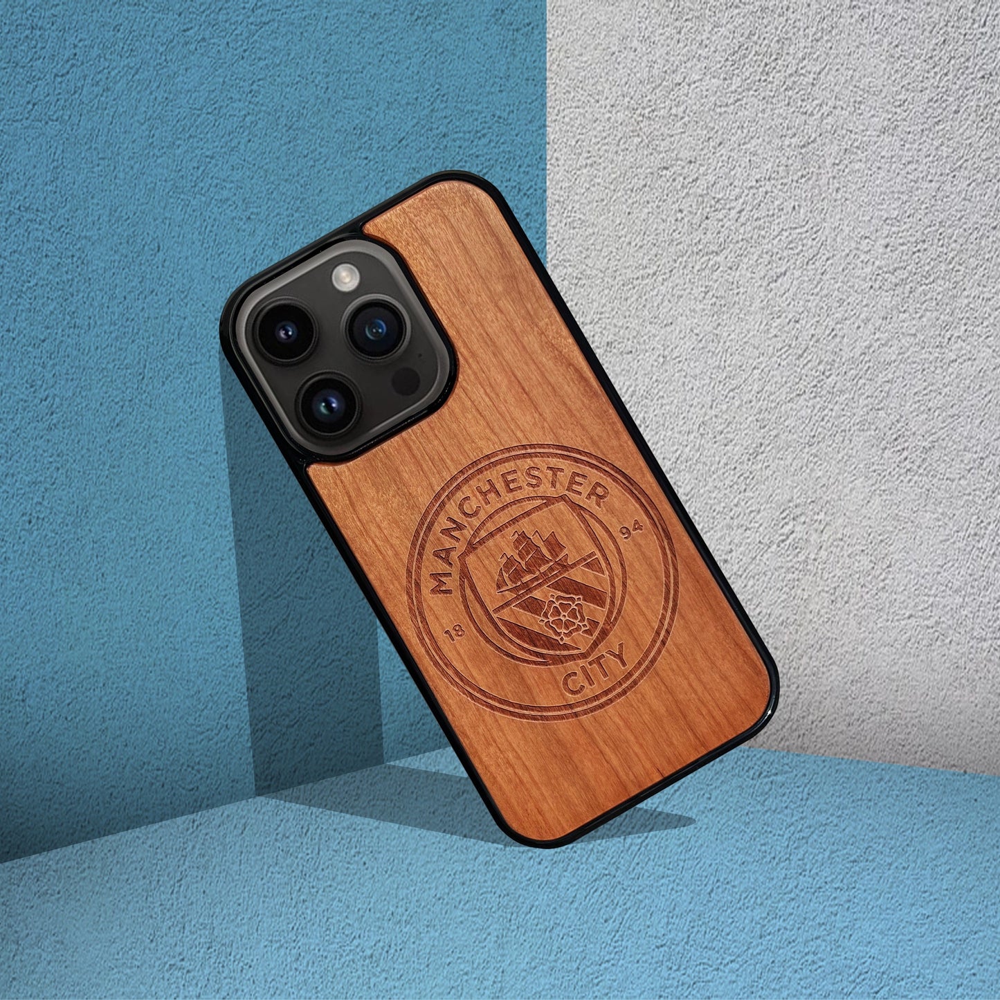 Manchester City FC® Crest - Wooden Phone Case