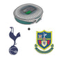 3 PACK Tottenham Hotspur FC® Crest + Retro Crest + Stadium