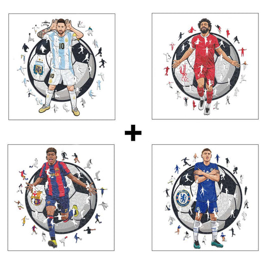 4 Football Players Puzzles Of Your Choice