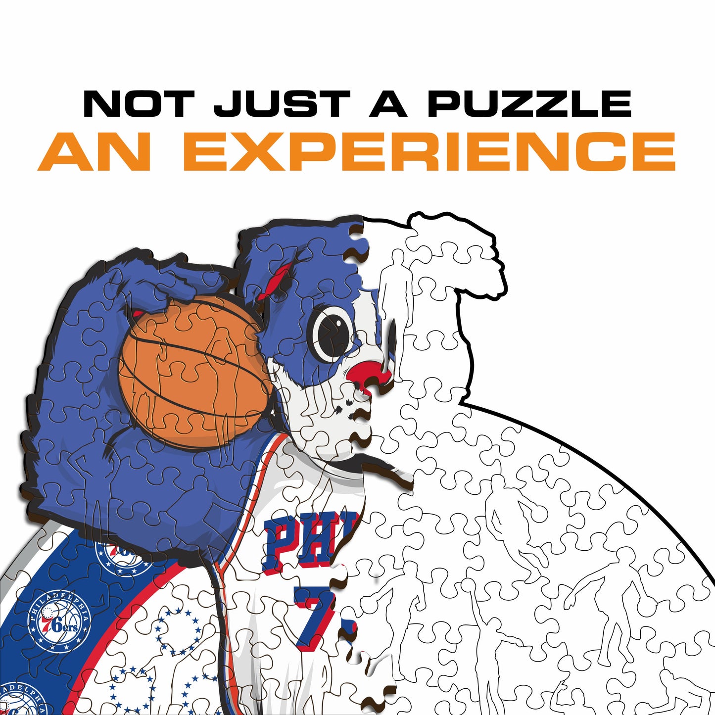 Philadelphia 76ers™ Mascot - Wooden Puzzle