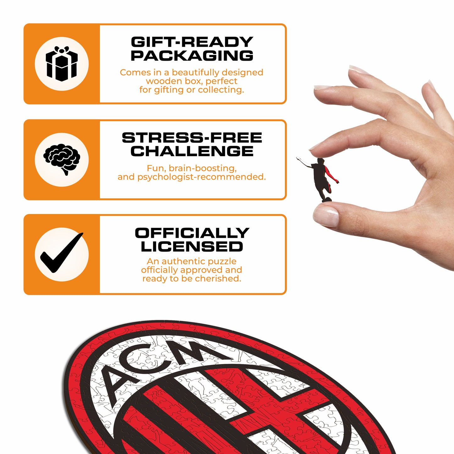 AC Milan® Crest - Wooden Puzzle