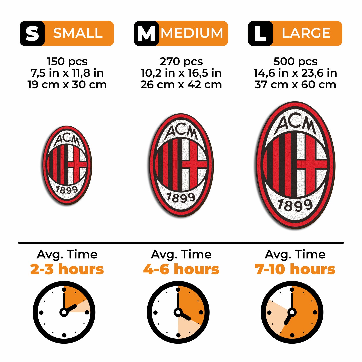 AC Milan® Crest - Wooden Puzzle
