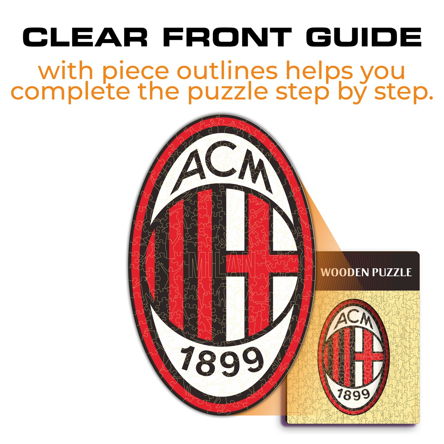 AC Milan® Crest - Wooden Puzzle