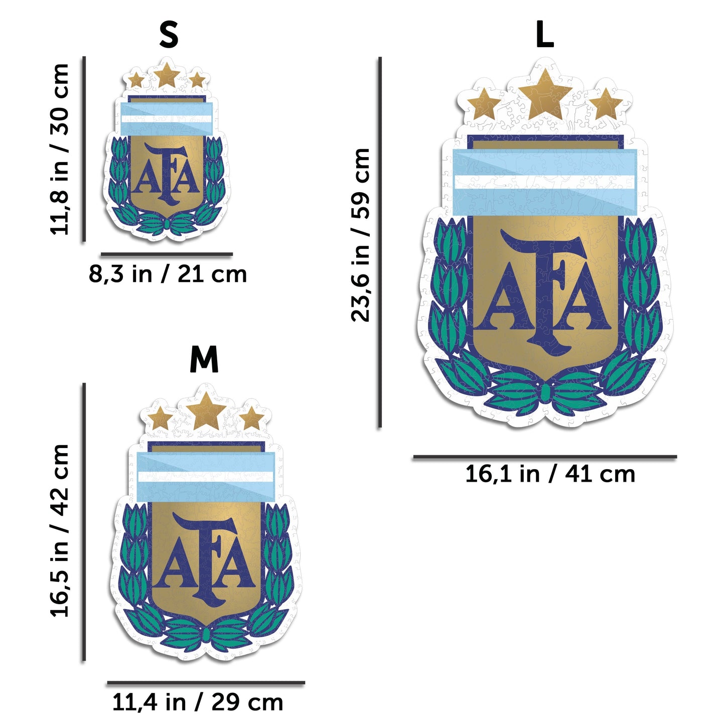 Argentina Football Association® Crest - Wooden Puzzle
