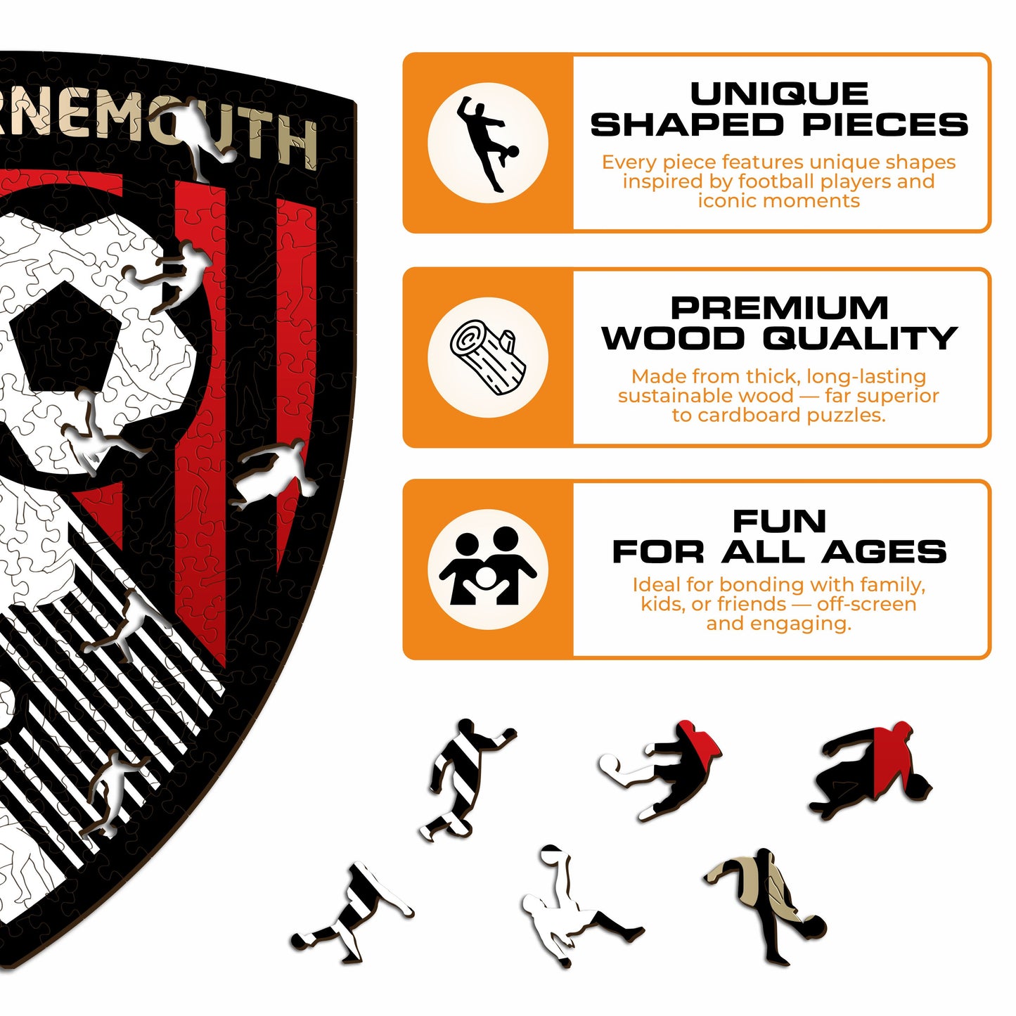 AFC Bournemouth® Logo - Wooden Puzzle