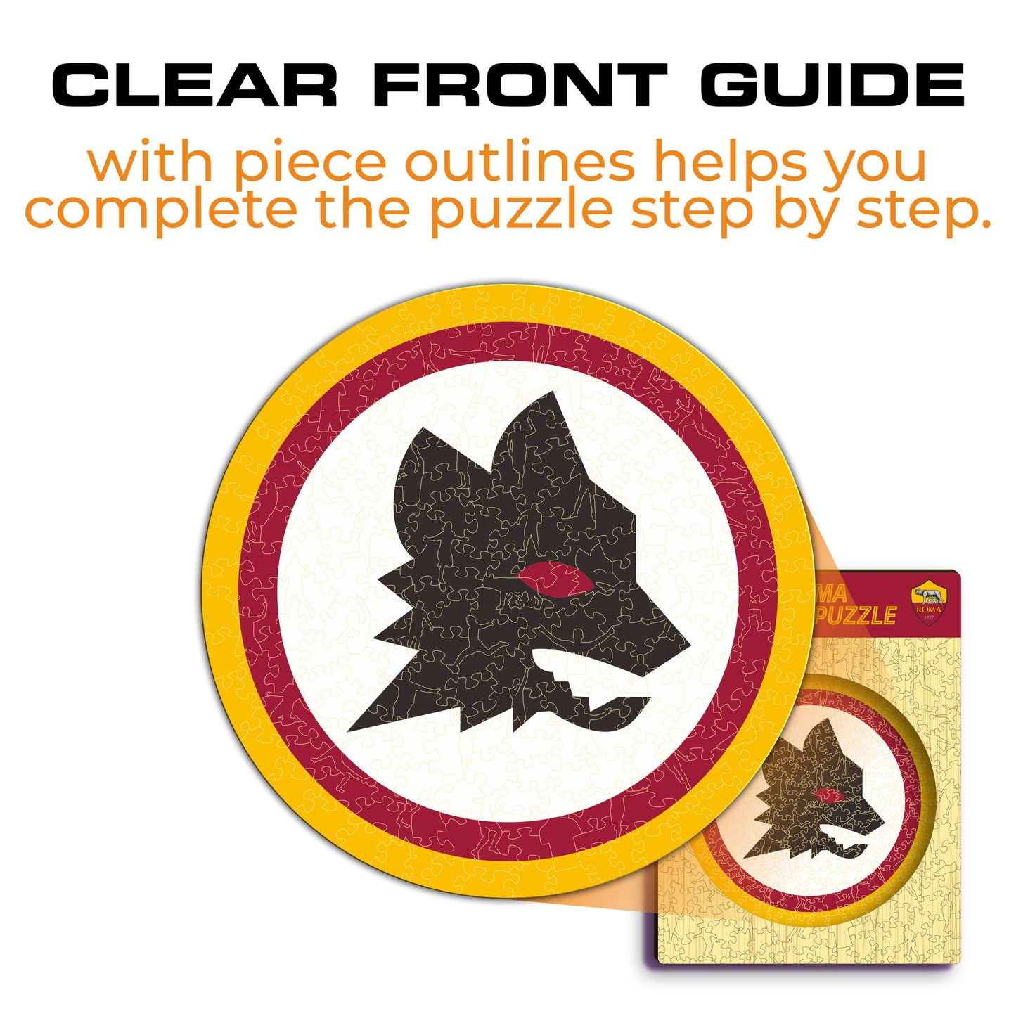 AS Roma® 2nd Crest - Wooden Puzzle
