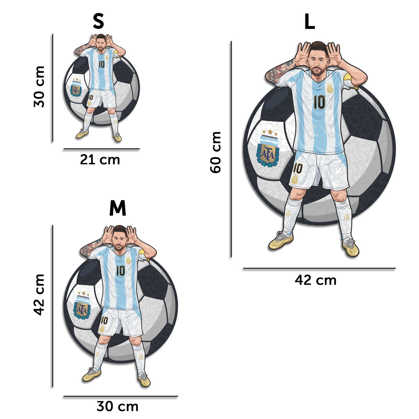 Lionel Messi - Wooden Puzzle