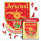 Arsenal FC® Retro Crest - Wooden Puzzle