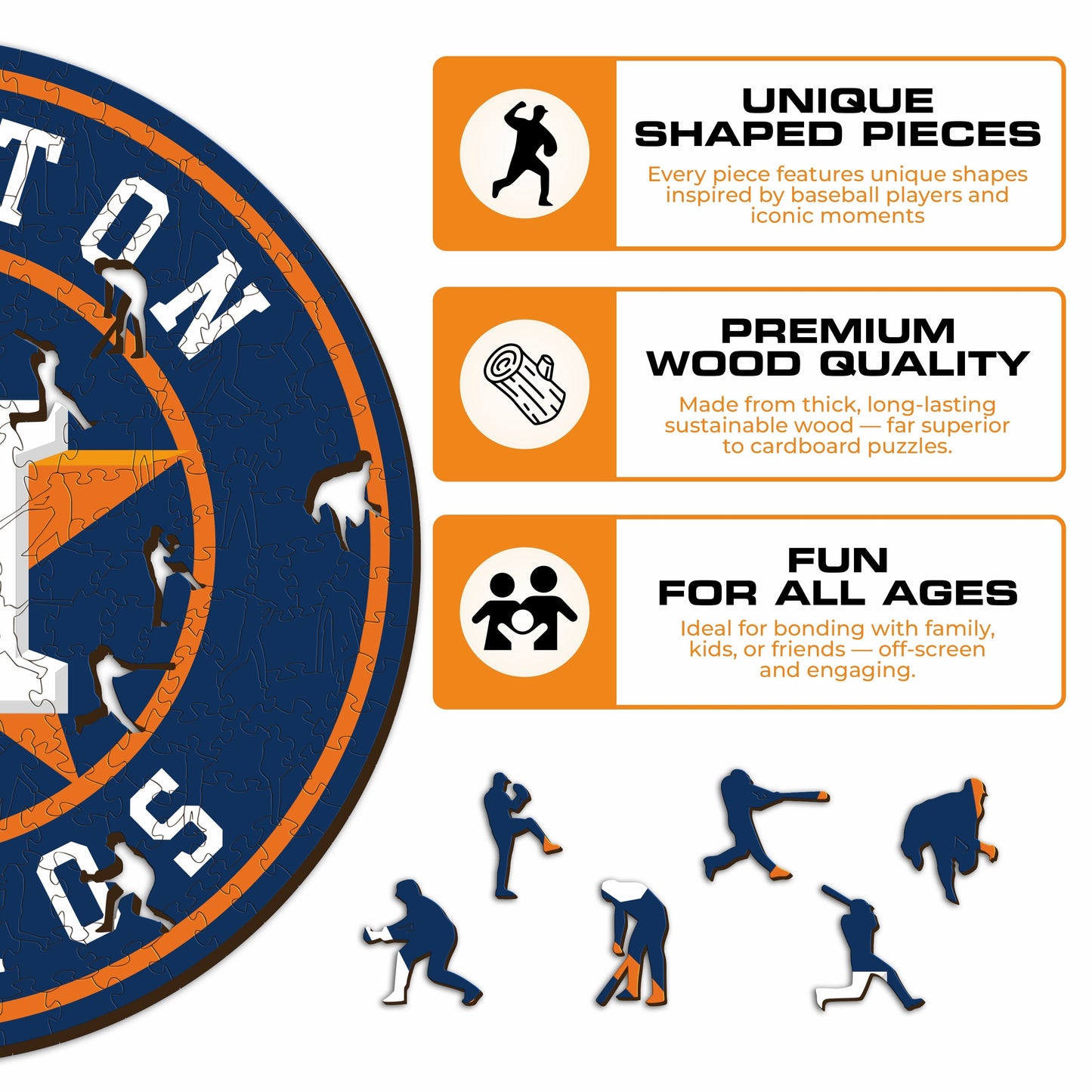 Houston Astros™ - Wooden Puzzle