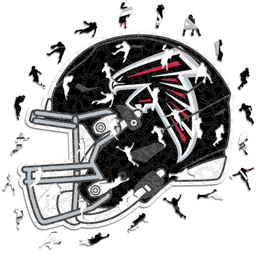 Atlanta Falcons™ Helmet - Wooden Puzzle