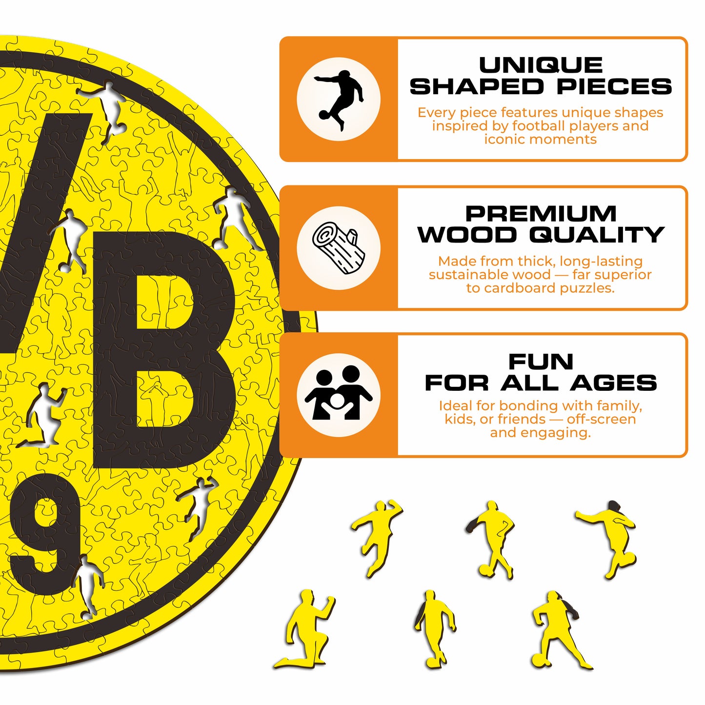 Borussia Dortmund® Crest - Wooden Puzzle