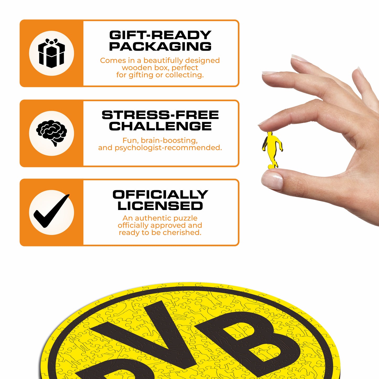 Borussia Dortmund® Crest - Wooden Puzzle