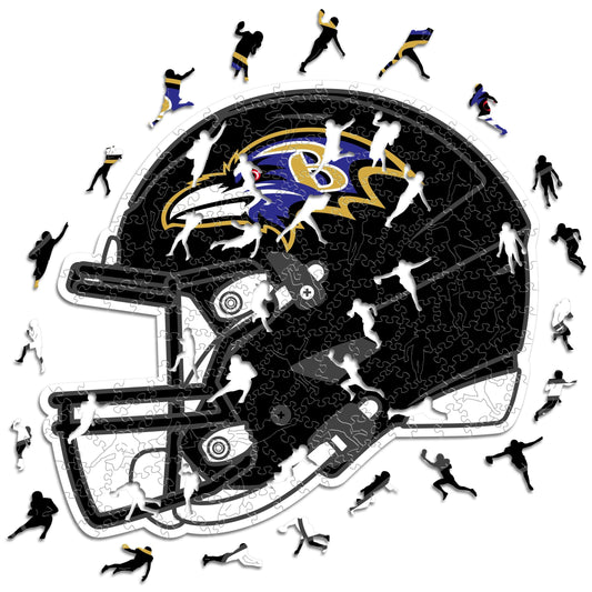 Baltimore Ravens™ Helmet - Wooden Puzzle