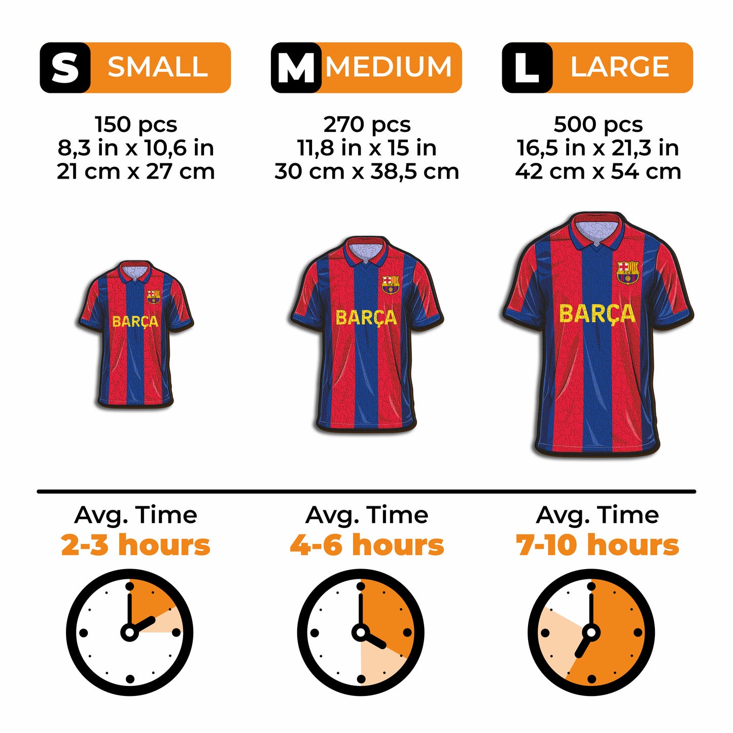 FC Barcelona® Jersey - Wooden Puzzle