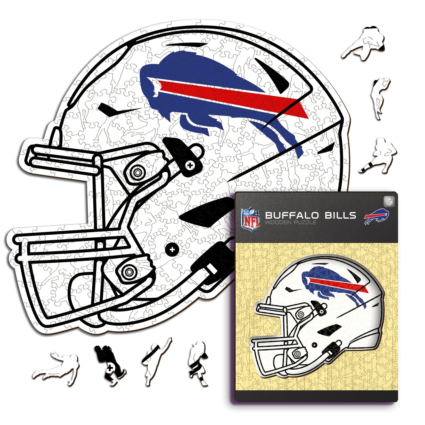 Buffalo Bills™ Helmet - Wooden Puzzle