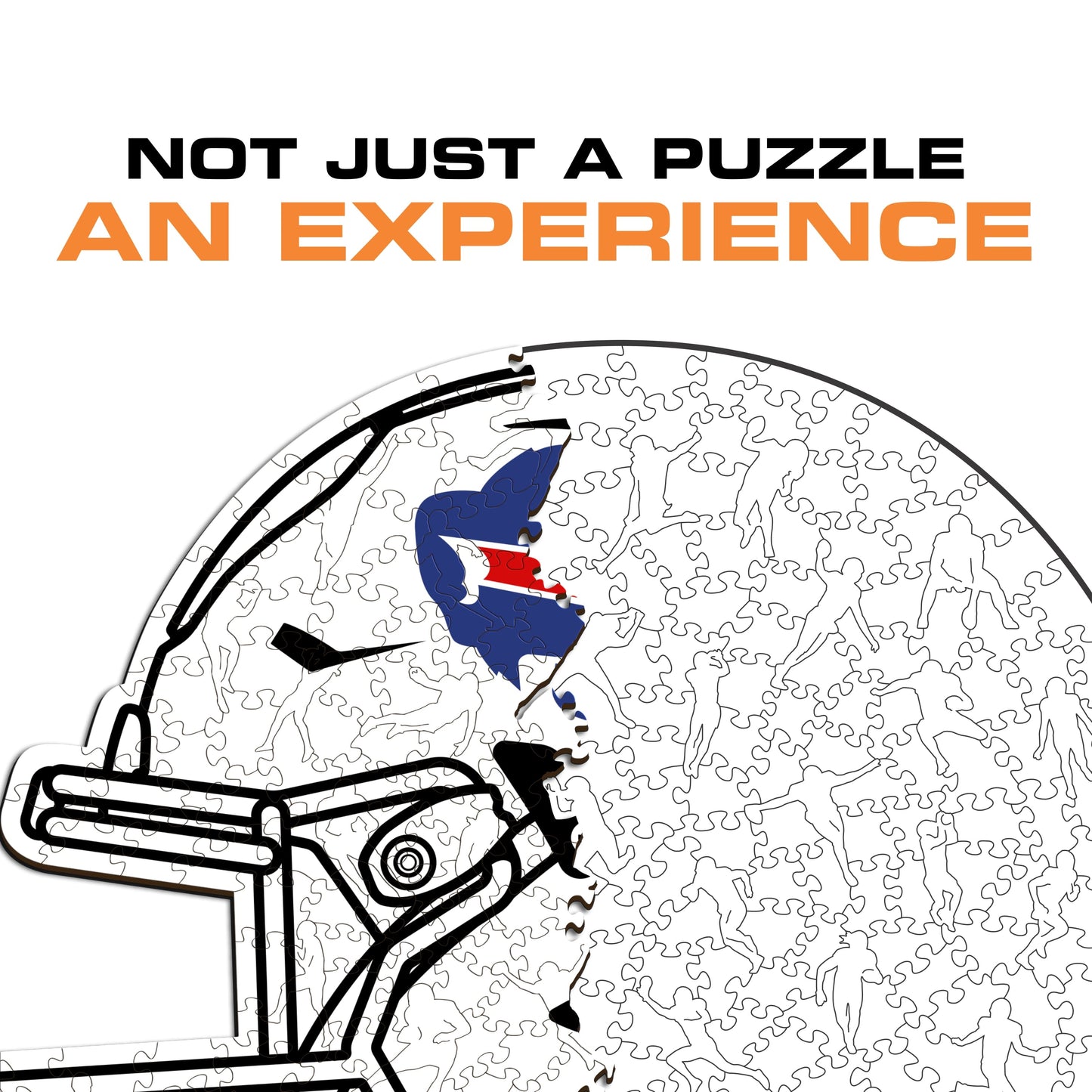 Buffalo Bills™ Helmet - Wooden Puzzle