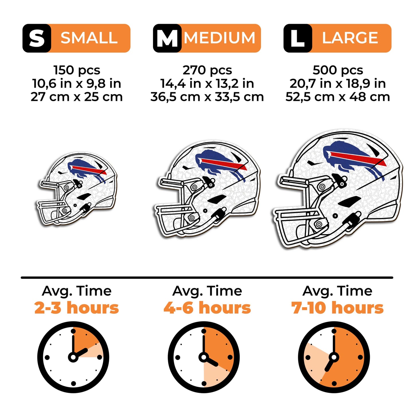 Buffalo Bills™ Helmet - Wooden Puzzle