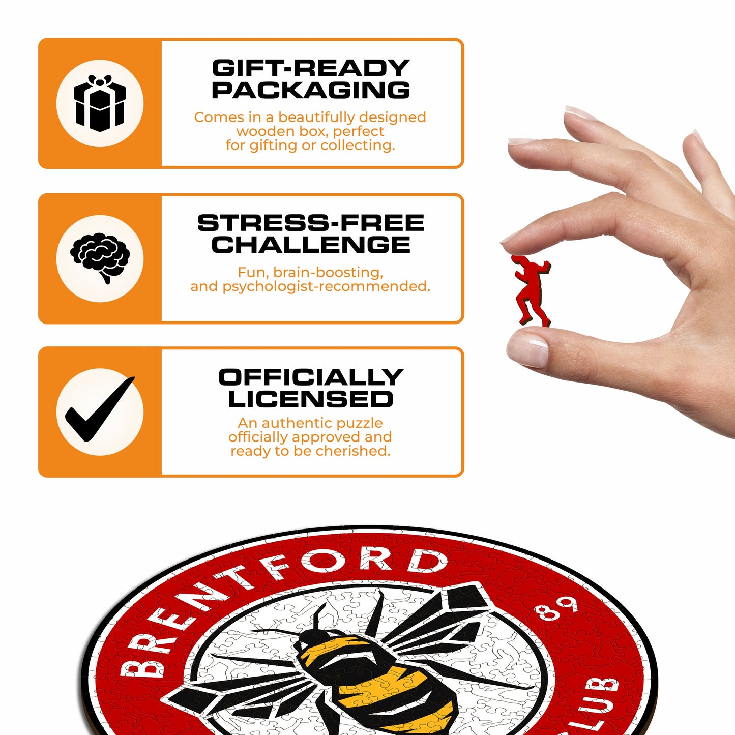 Brentford FC® Logo - Wooden Puzzle