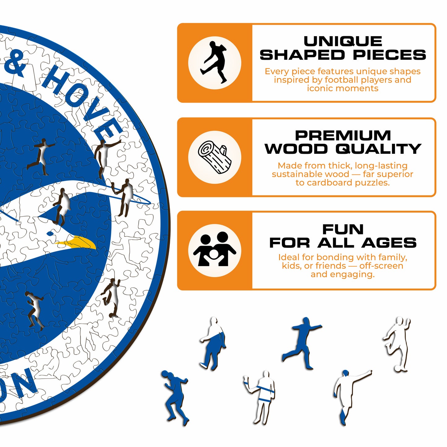 Brighton & Hove Albion FC® Crest - Wooden Puzzle
