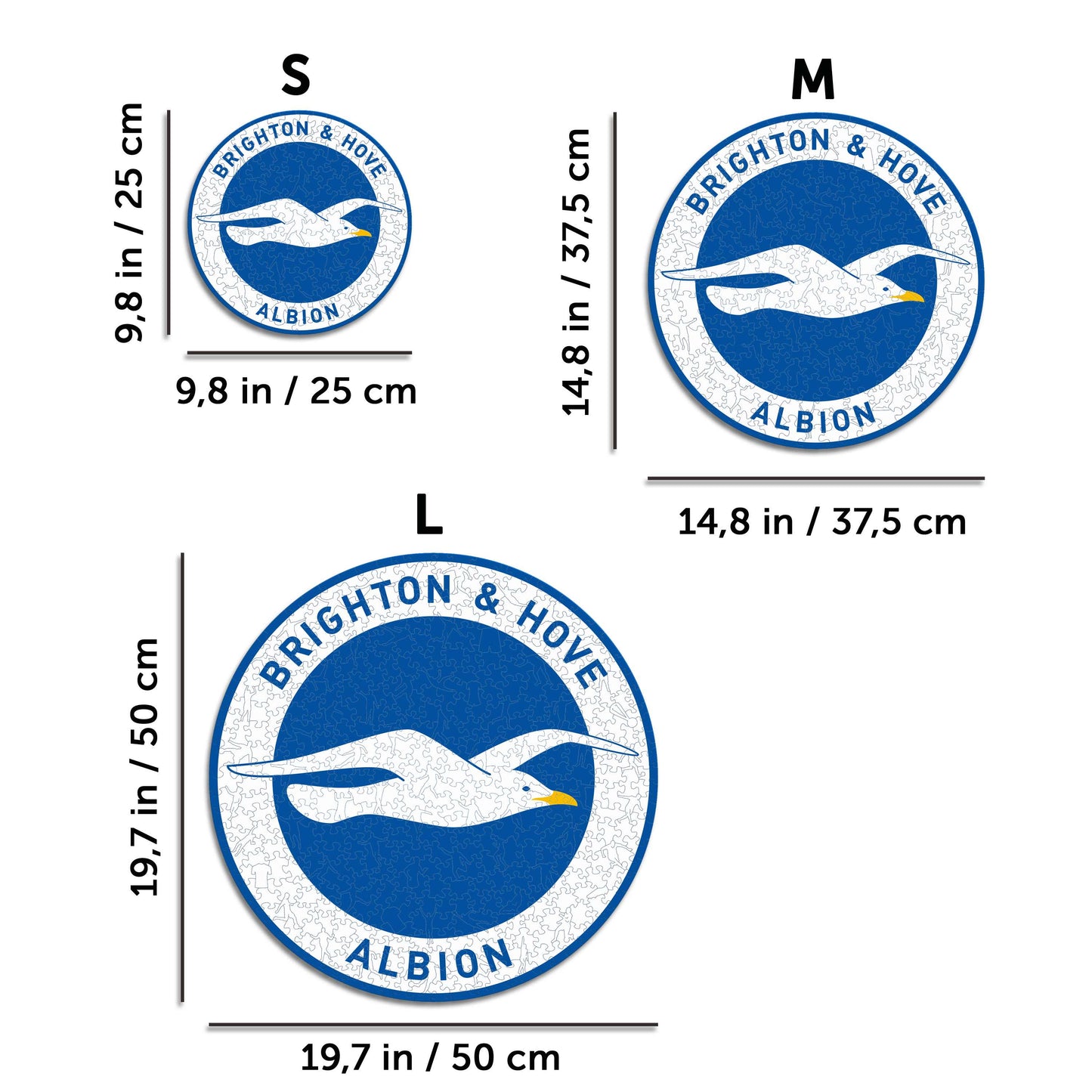 Brighton & Hove Albion FC® Crest - Wooden Puzzle