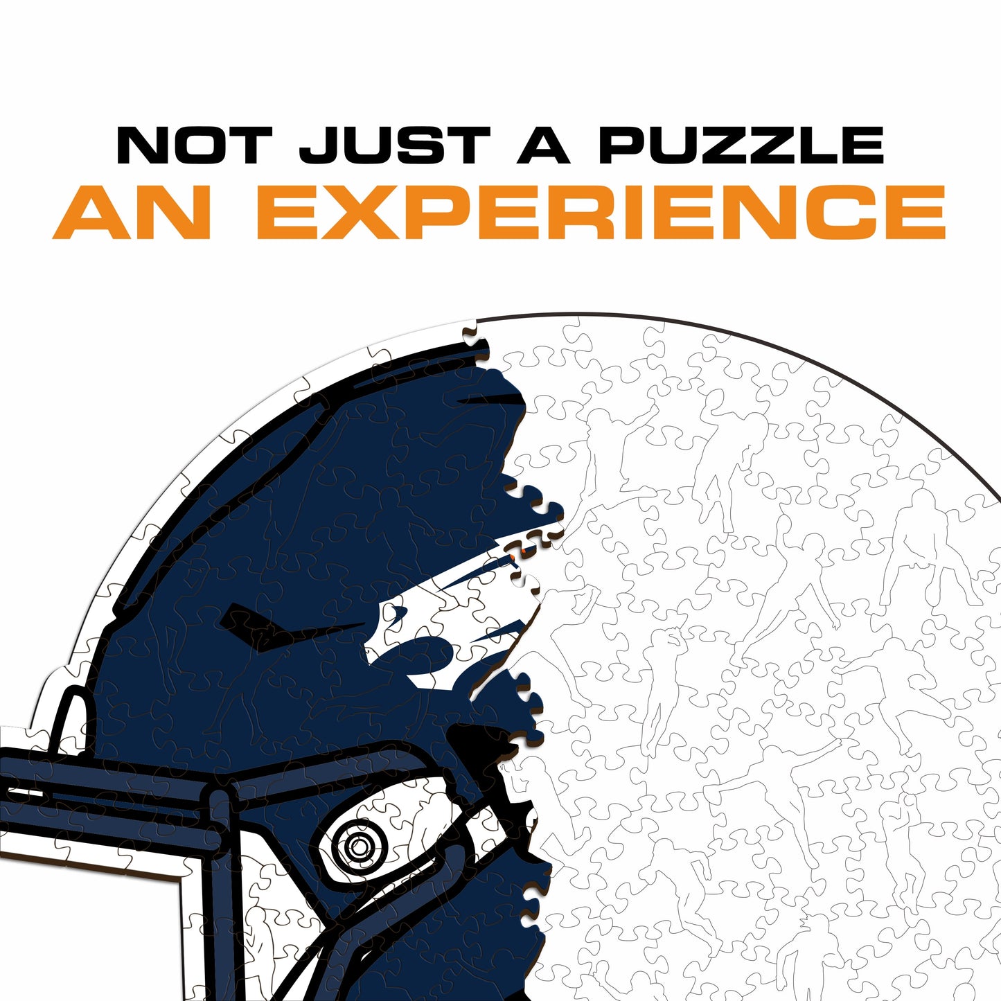 Denver Broncos™ Helmet - Wooden Puzzle