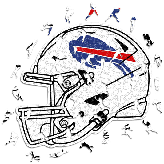 Buffalo Bills™ Helmet - Wooden Puzzle