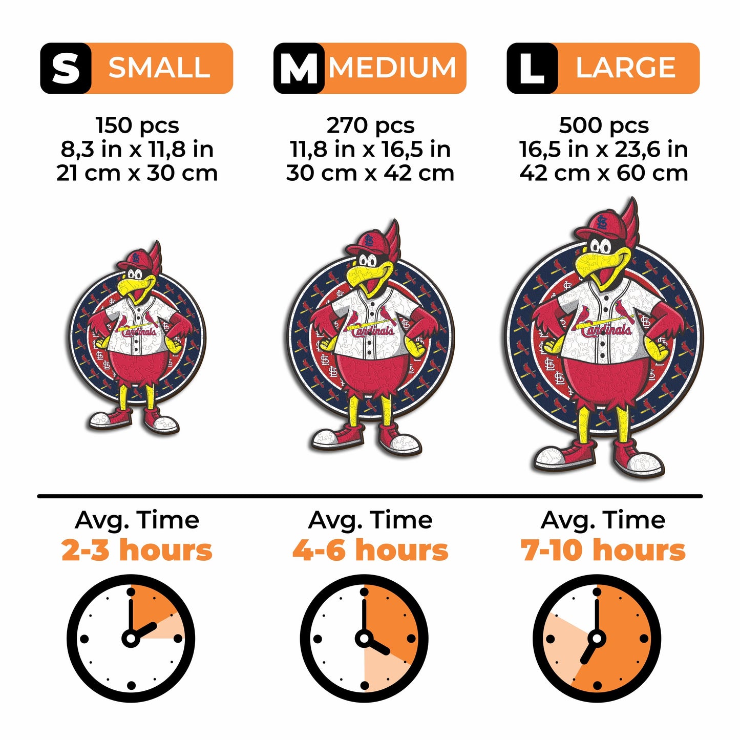 St. Louis Cardinals™ Mascot - Wooden Puzzle