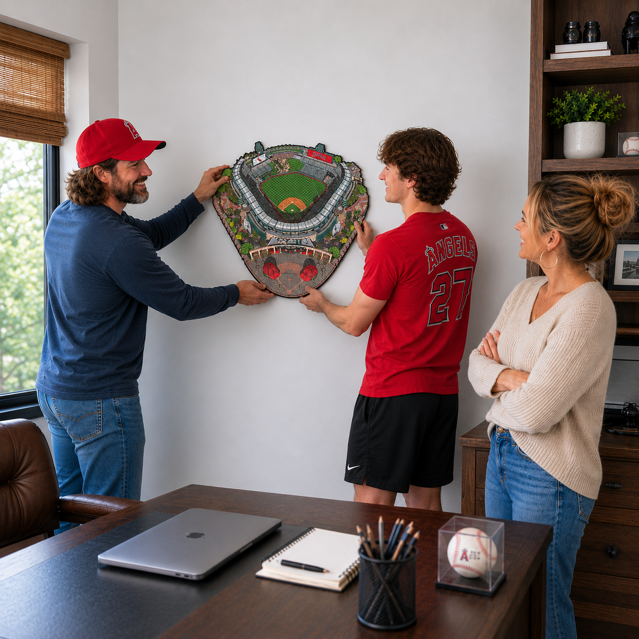 Los Angeles Dodgers™ Angel Stadium Wooden Puzzle