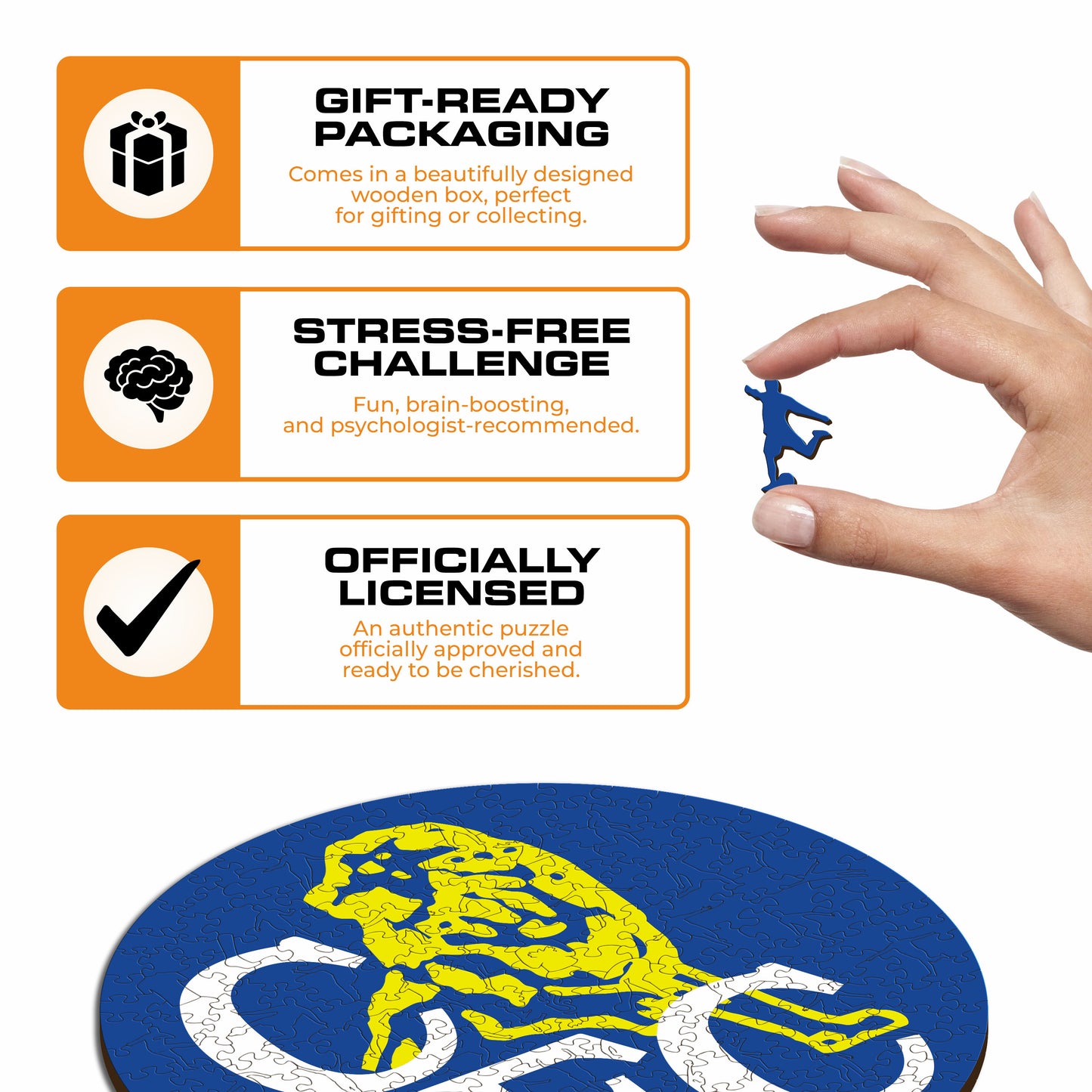 Chelsea FC® Retro Crest - Wooden Puzzle