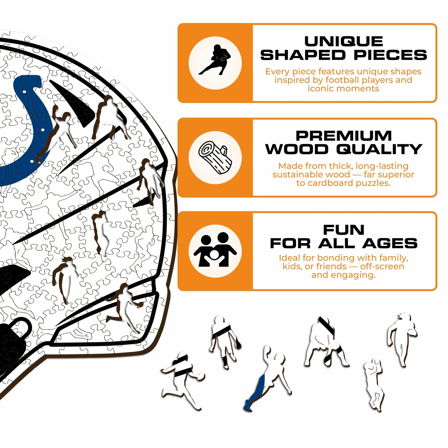 Jacksonville Jaguars™ Helmet - Wooden Puzzle