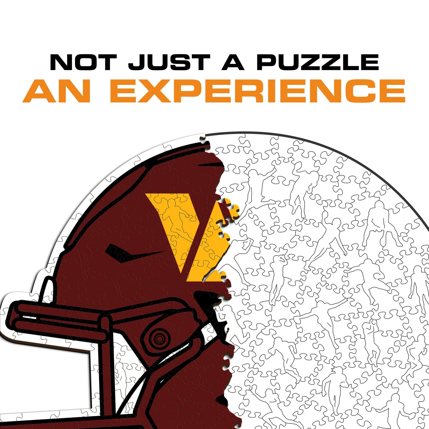 Washington Commanders™ Helmet - Wooden Puzzle