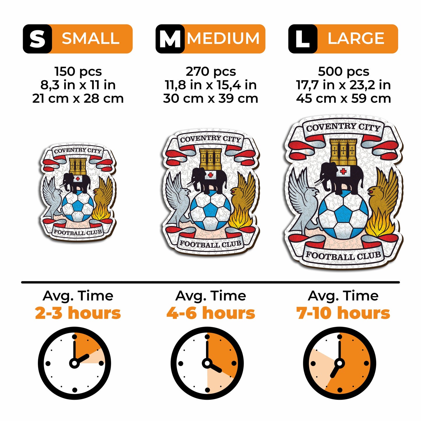 Coventry City FC® Logo - Wooden Puzzle