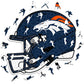 Denver Broncos™ Helmet - Wooden Puzzle