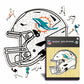 Miami Dolphins™ Helmet- Wooden Puzzle