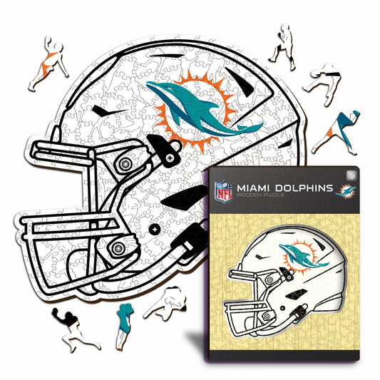 Miami Dolphins™ Helmet- Wooden Puzzle