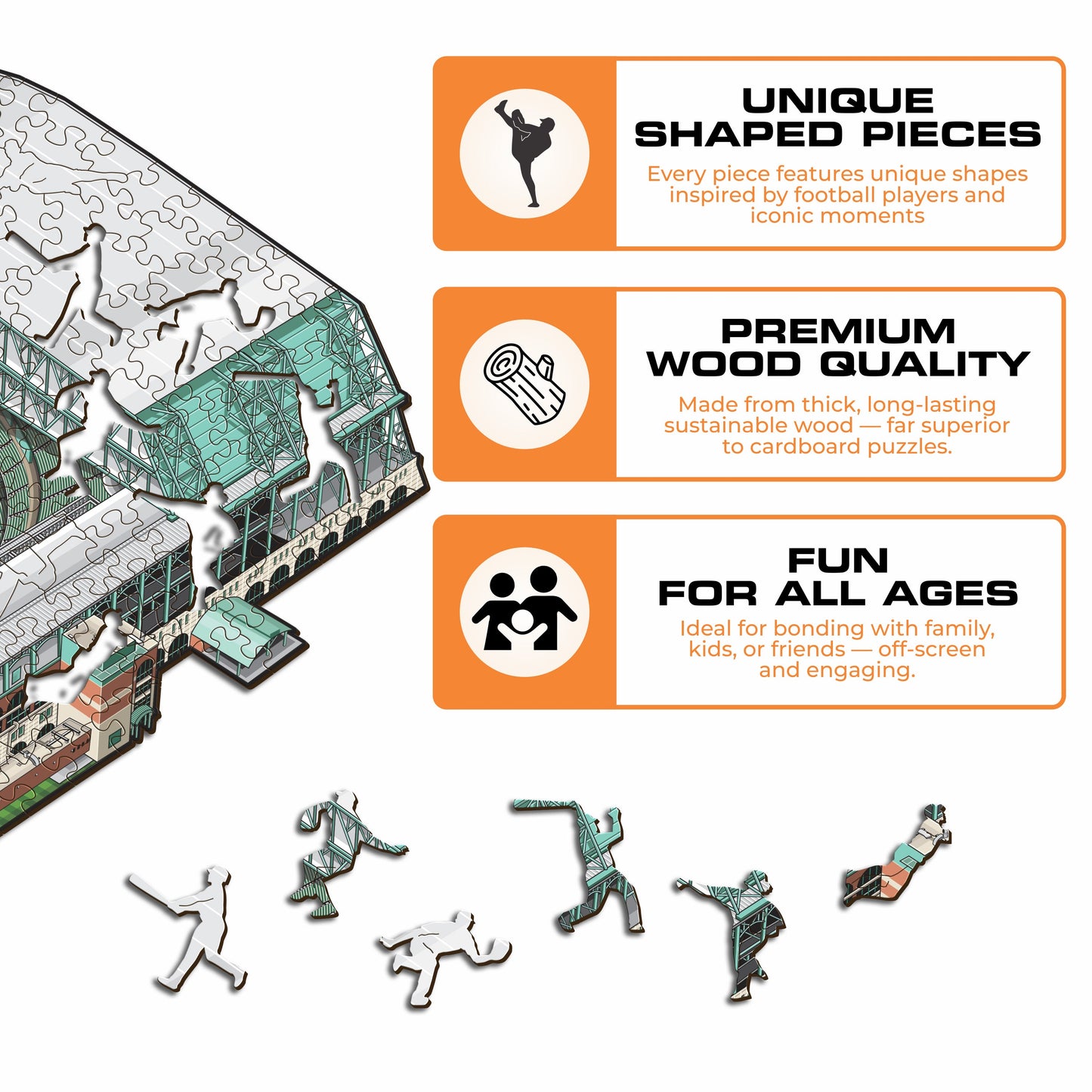 Houston Astros™ Daikin Park Wooden Puzzle