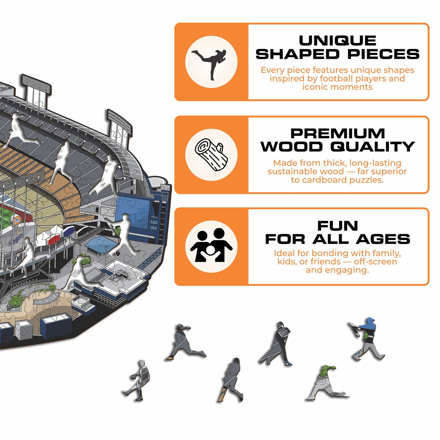 Los Angeles Dodgers™ Dodger Stadium Wooden Puzzle
