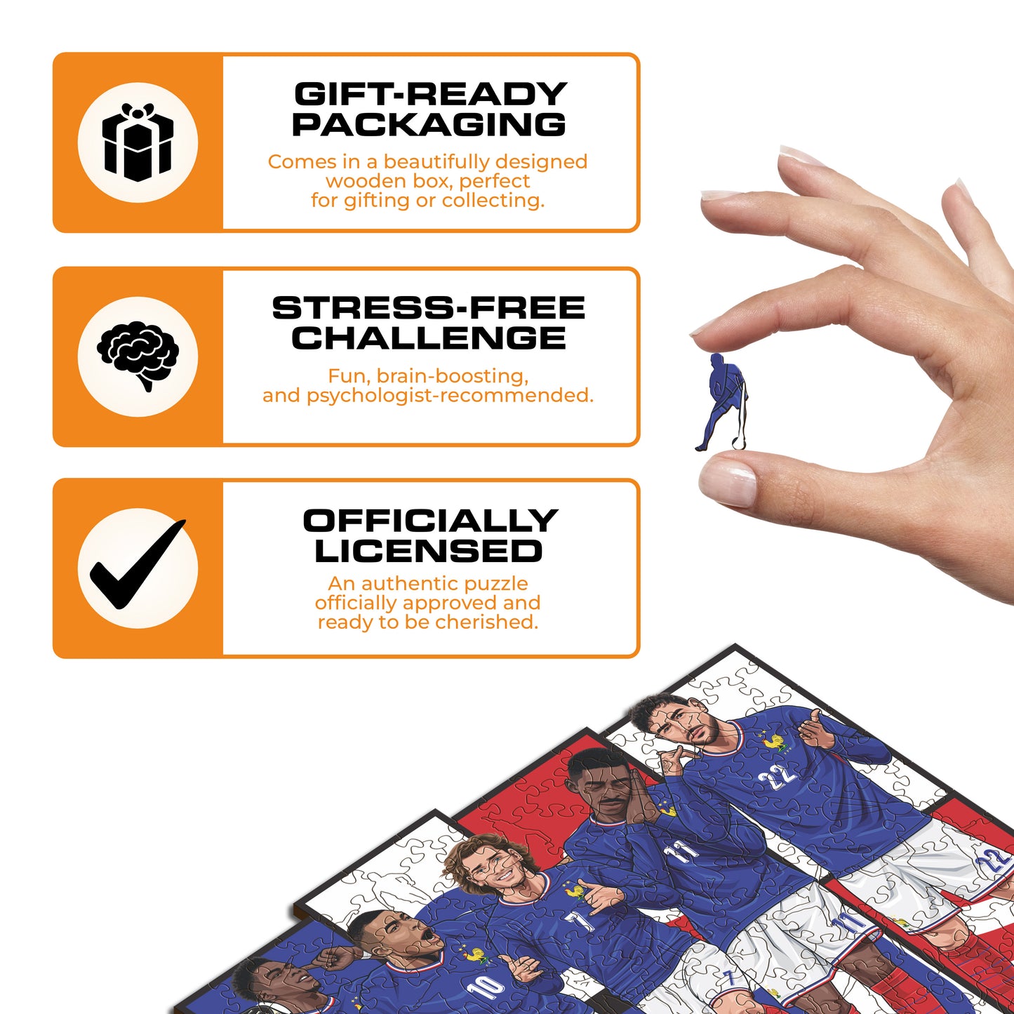 France National Team® 6 Players - Wooden Puzzle