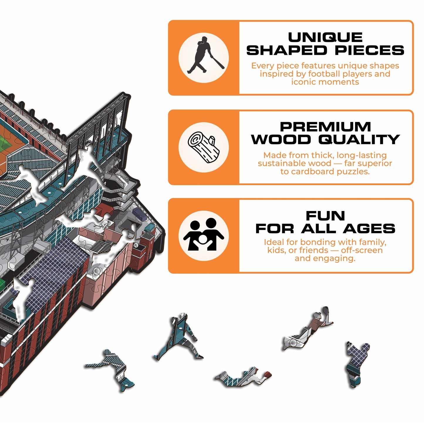 San Francisco Giants™ Oracle Park Wooden Puzzle