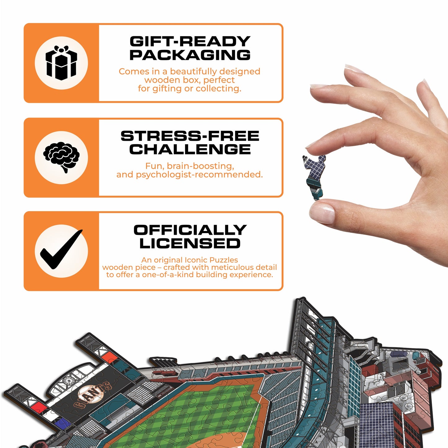San Francisco Giants™ Oracle Park Wooden Puzzle