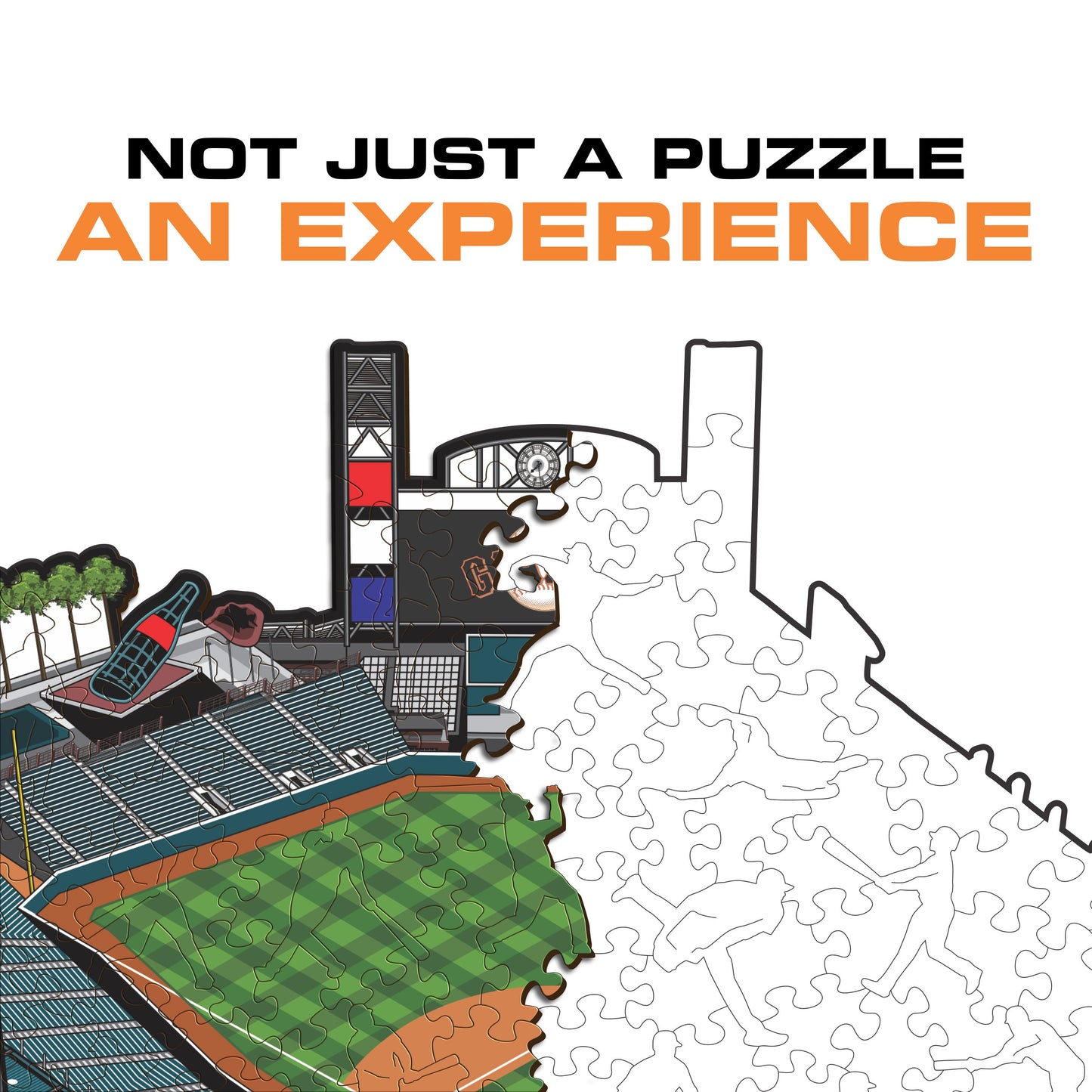 San Francisco Giants™ Oracle Park Wooden Puzzle