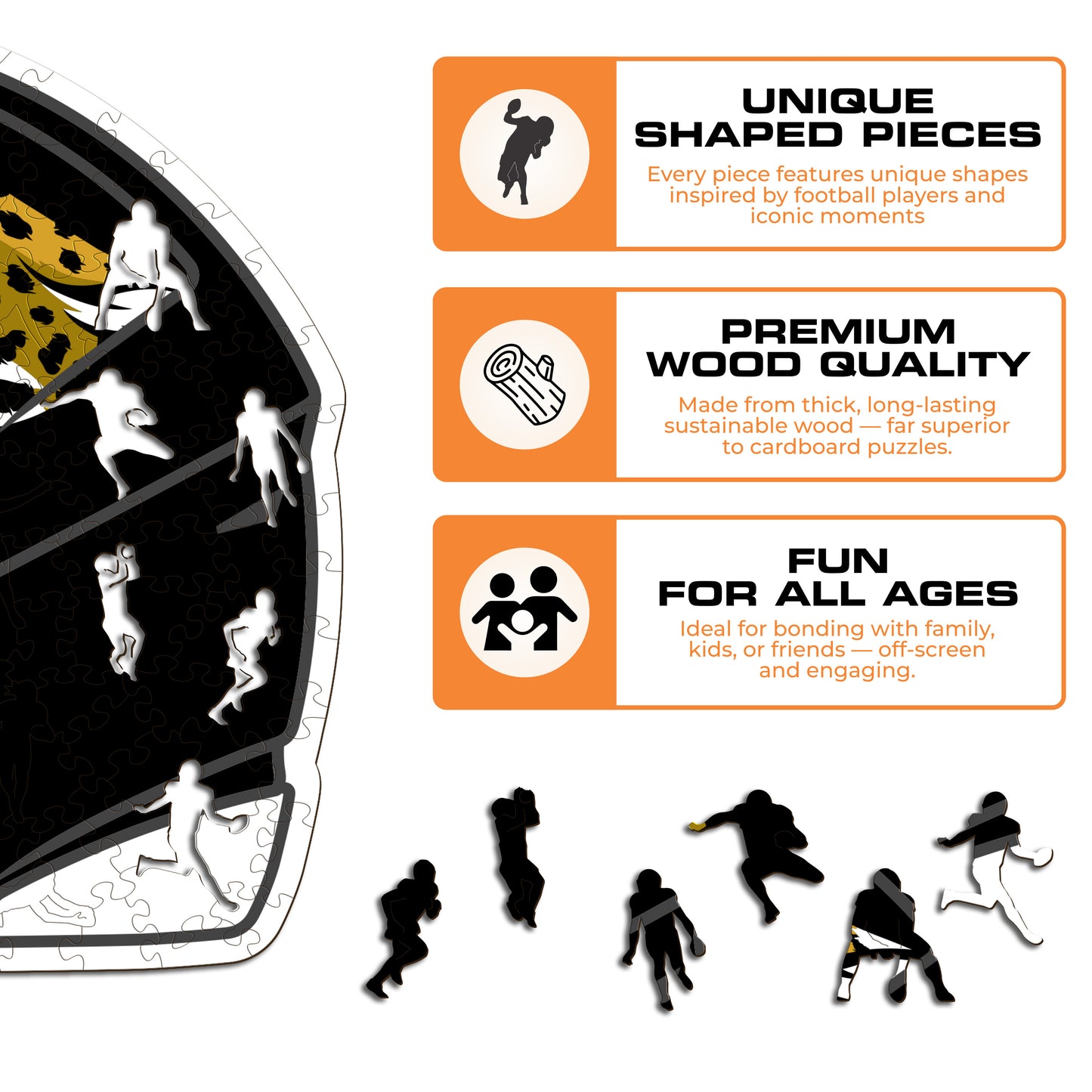 Jacksonville Jaguars™ Helmet - Wooden Puzzle