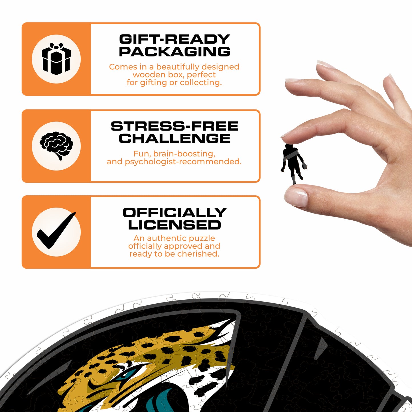 Jacksonville Jaguars™ Helmet - Wooden Puzzle