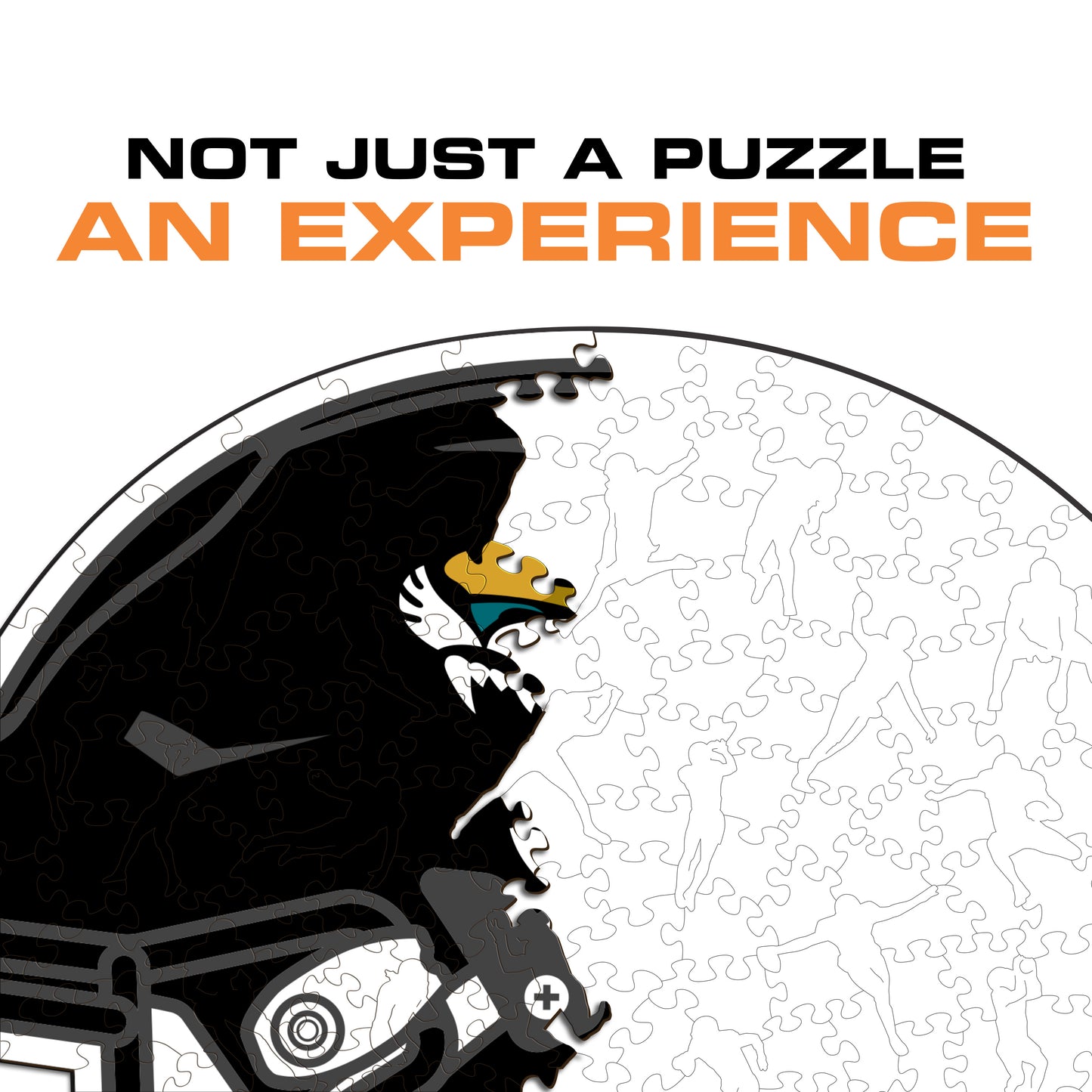 Jacksonville Jaguars™ Helmet - Wooden Puzzle
