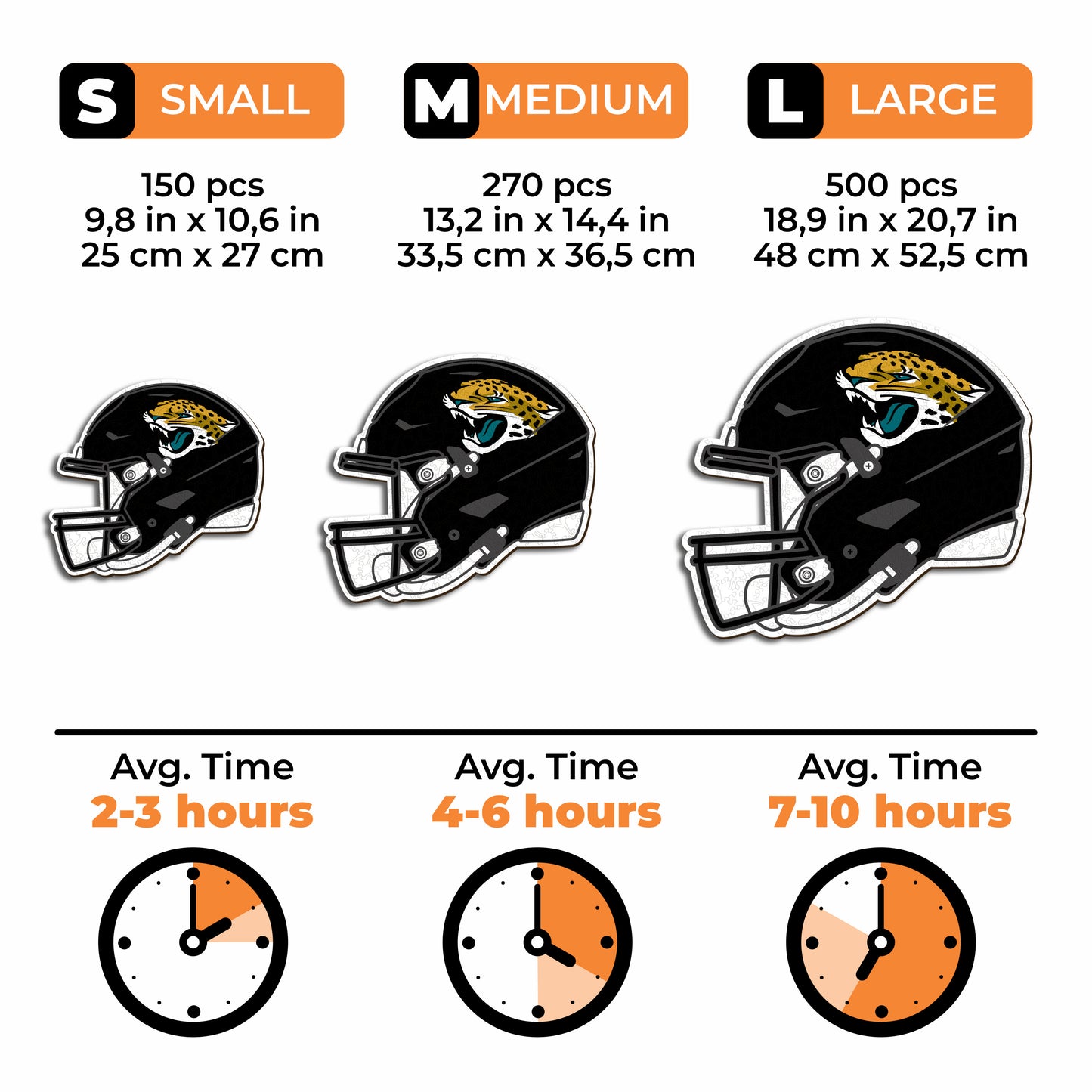 Jacksonville Jaguars™ Helmet - Wooden Puzzle