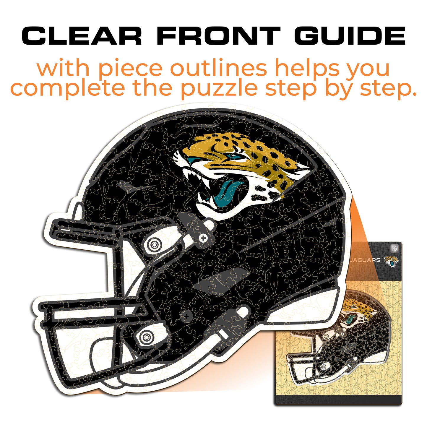 Jacksonville Jaguars™ Helmet - Wooden Puzzle