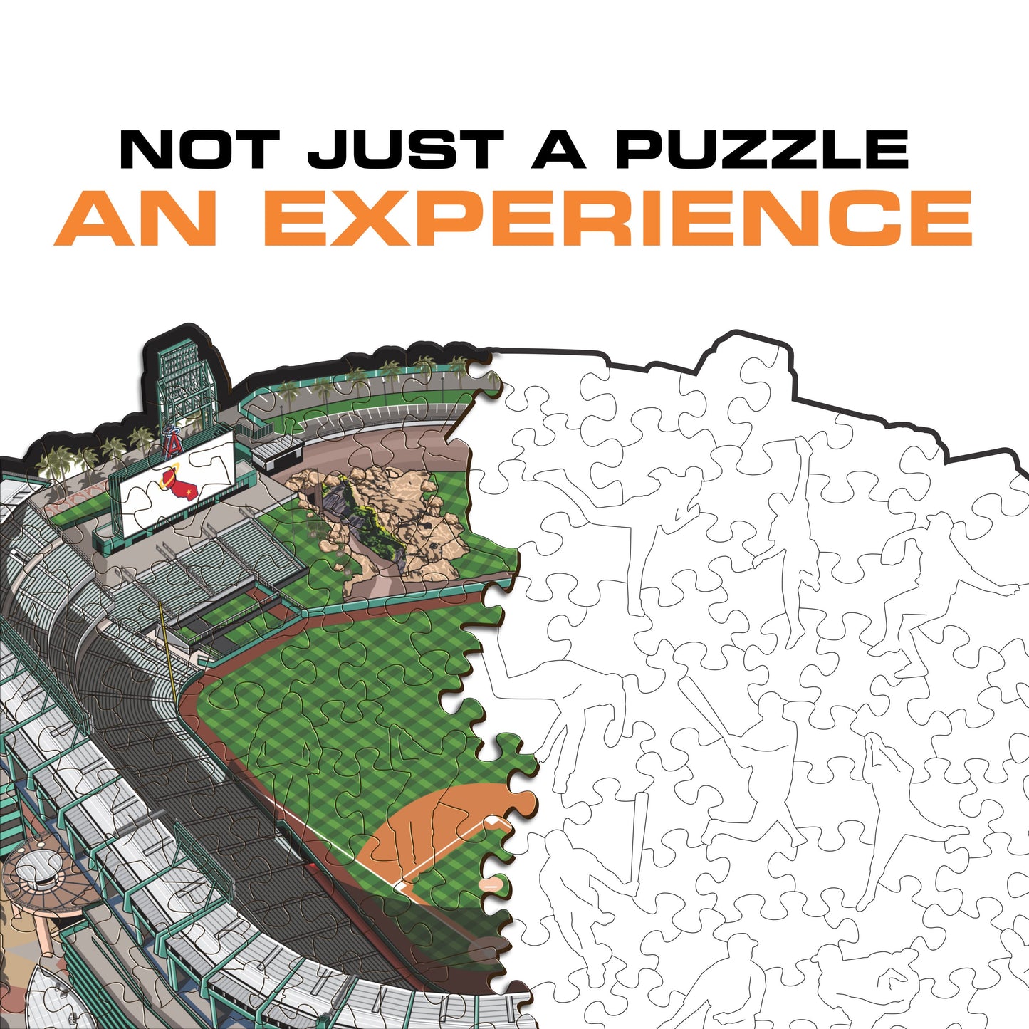 Los Angeles Dodgers™ Angel Stadium Wooden Puzzle